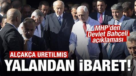 MHP den son dakika Devlet Bahçeli açıklaması Haber 7 SİYASET