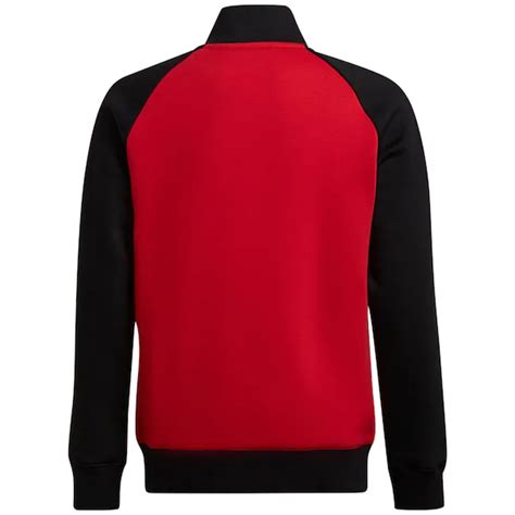 Ao Thể Thao Adidas Màu Đen Đỏ Manchester United Tiro 21 Anthem Jacket