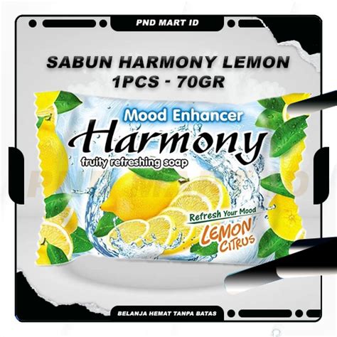 Sabun Harmony Rasa Buah Lemon Grosir Murah 70gr 1 Pcs 5 Pcs 12