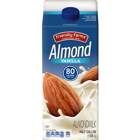 Friendly Farms Vanilla Almond Milk Fl Oz From Aldi Instacart