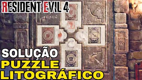 Resident Evil 4 Remake Puzzle Das Pedras De Litografia YouTube