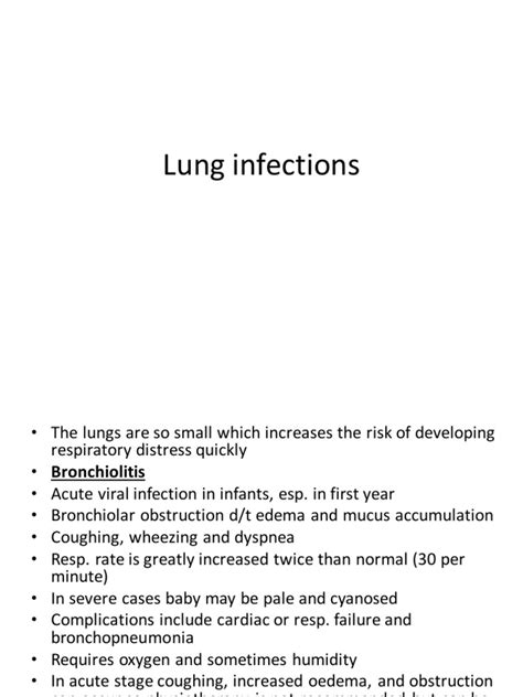 Lung Infections Pdf