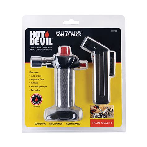 Gas Powered Torch Bonus Pack Hot Devil NZ
