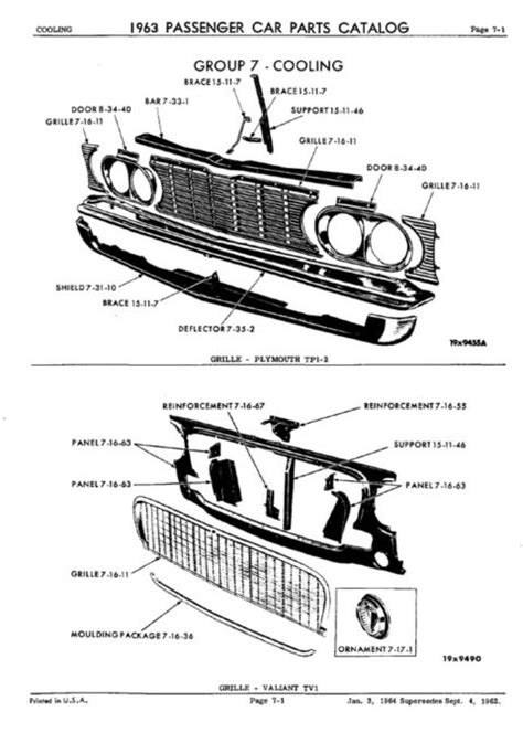 1963 MoPar Passenger Car Parts Catalog PDF Vintage MoParts