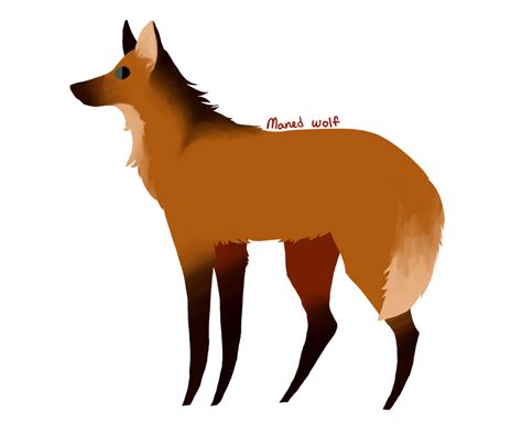 Maned Wolf By Cindercrowcat On Deviantart