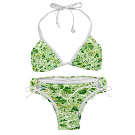 Atlas Detachable Sponge Adjustable Strap Bikini Set Two Pack For Beach And Pool Swimwear