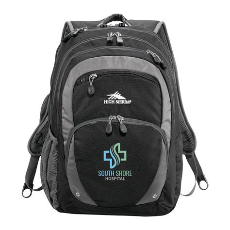 High Sierra Overtime Fly By 17 Computerlaptop Backpack Embroidered