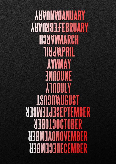 Months Poster On Behance