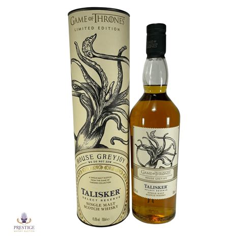 Bid On Talisker Select Reserve Game Of Thrones House Greyjoy At