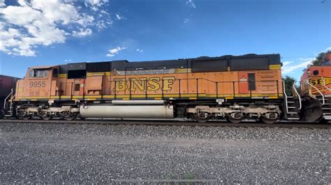 BNSF 5750 Leading NB Empty Energy Coal Train With Three DP H2 MAC