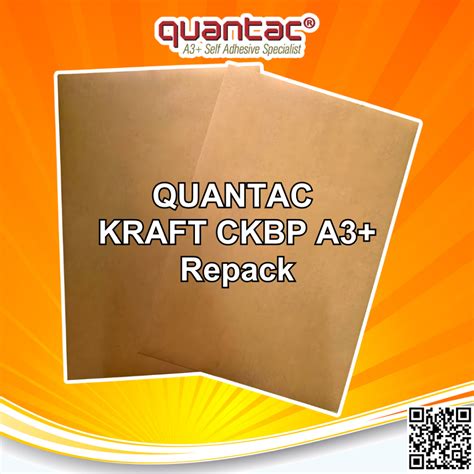 Jual QUANTAC KRAFT CKBP Sticker A3 Stiker Samson Coklat Vintage Label