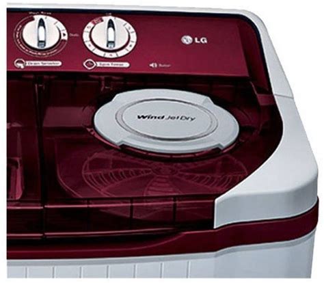 Lg 8 Kg Semi Automatic Top Load Washing Machine P9032r3sm White And Burgundy Price From Rs