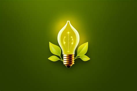 Premium Photo Green Eco Energy Concept Icon Plant Inside The Light Bulb