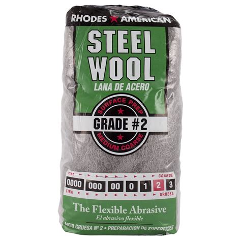 Homax Rhodes American Steel Wool Medium Coarse Grade 2 12 Pads