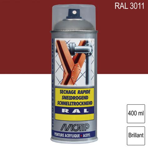 Peinture A Rosol Ral Rouge Brun Brillant Ml Motip