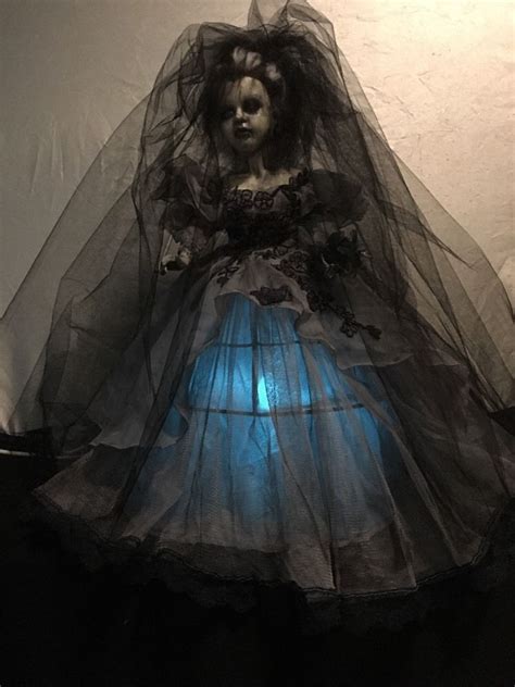 Gothic Bride 12 Ghost Haunted Ooak Assemblage Art Porcelain Doll Zombie