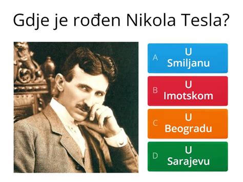 Kviz O Nikoli Tesli Quiz