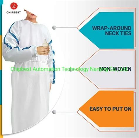 Fully Automatic Hospital Disposable Gowns Machine Medical Surgical Gown