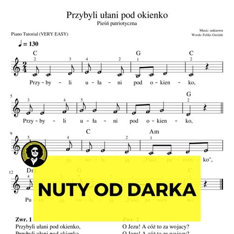 Przybyli U Ani Pod Okienko Nuty Nuty Od Darka