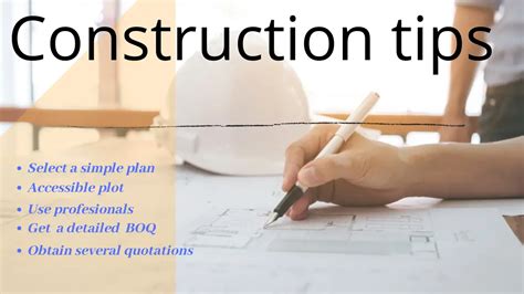 Construction tips; Tips for building a house on a budget – HPD TEAM