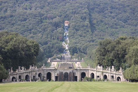 Royal Palace Of Caserta Italy Fountain Of Aeolus And The Cave Of The