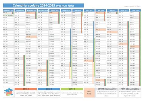 Decouvrez Le Calendrier Officiel Des Conges Et Jours Feries 2024 2025