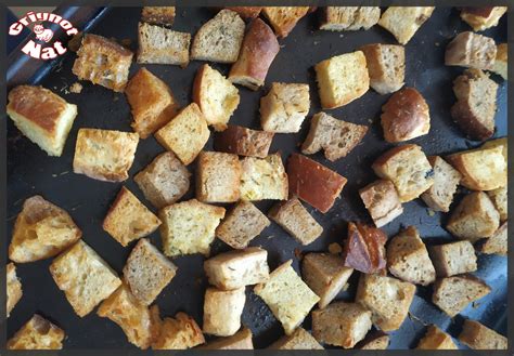 croutons maison à l ail et au thym Grignot Nat