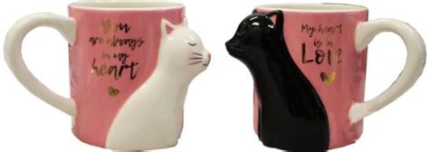 Black White Cat Mug Set Athena Posters