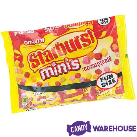 Starburst Minis Fruit Chews Candy Fun Size Packs Original 15 Piece