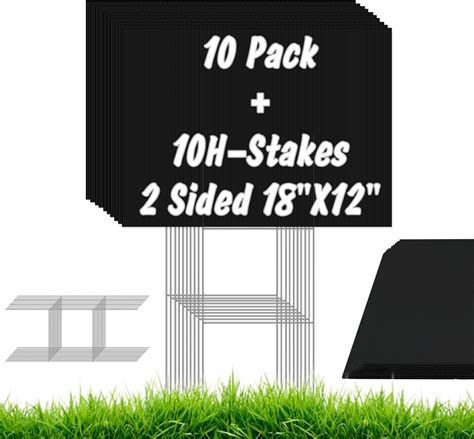 Yard Sale Signs With Stakes 4pcs Ikayas Double Sided 17