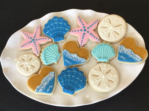 Beach Decorated Sugar Cookies Beach Event Cookies Beach Etsy