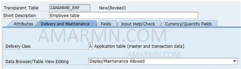 Abap Table Maintenance Generator Amarmn