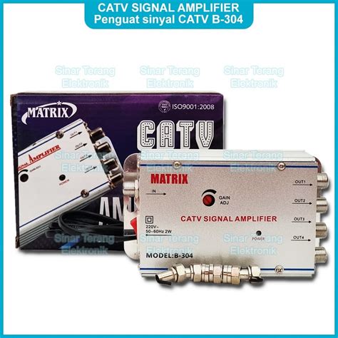 Jual Catv Signal Amplifier Matrix Penguat Sinyal Tv Uhf Vhf Cabang