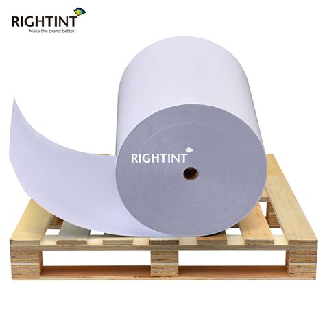 Rightint Clear Sticker Paper Carton OEM Jumbo Roll Blank Label China