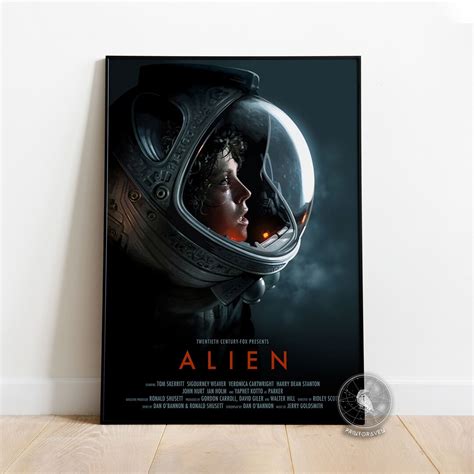 Alien Poster Horror Movie Wall Art Wall Decoration Framed Poster Movie ...