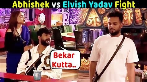 Fukra Insaan Abhishek Vs Elvish Yadav Fight In Bigg Boss OTT 2 House