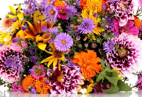 Beautiful Bouquet Of Bright Flowers Jigsaw Puzzle In Flowers Puzzles On