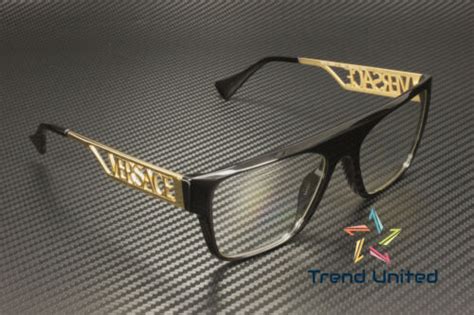 Versace Ve3326u Gb1 Black Demo Lens 55 Mm Men S Eyeglasses 8056597725156 Ebay