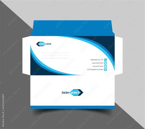 Envelope Template Design Envelope A Envelope A Vector Design White