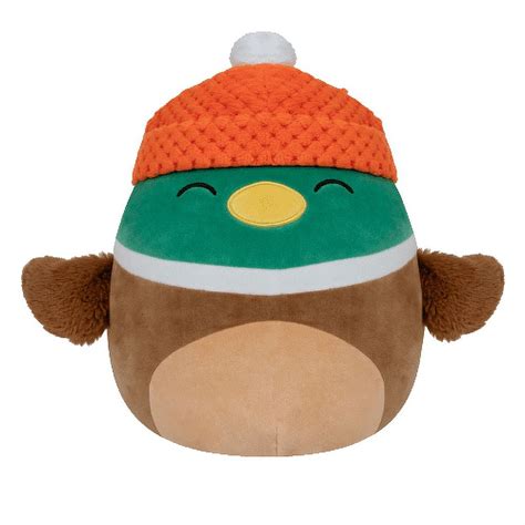 Squishmallow Avery - Mallard Duck With Closed Eyes And Beanie 12'' - Walmart.com