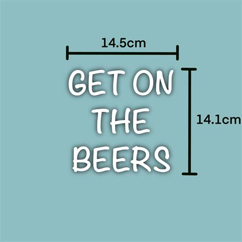 Get On The Beers Vinyl Decal Car Decal Waterproof Sticker Etsy