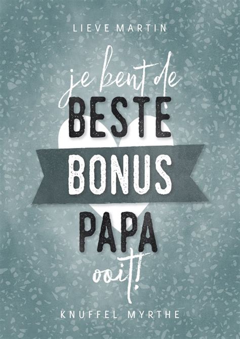 Vaderdag Kaart Beste Bonus Papa Met Hartje En Kaartje Go