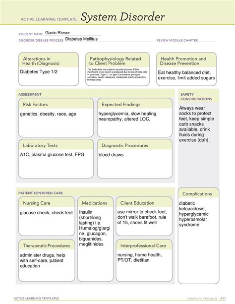 Ati Active Learning Template System Disorder