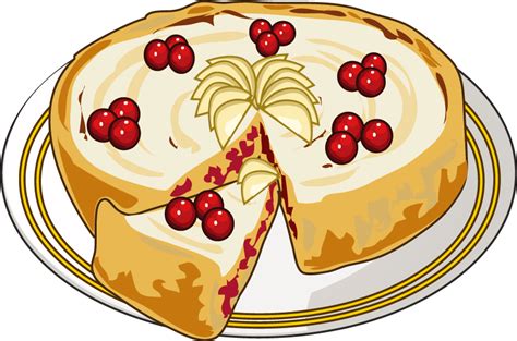 ケーキのイラストno89『フルーツケーキ』／無料のフリー素材集