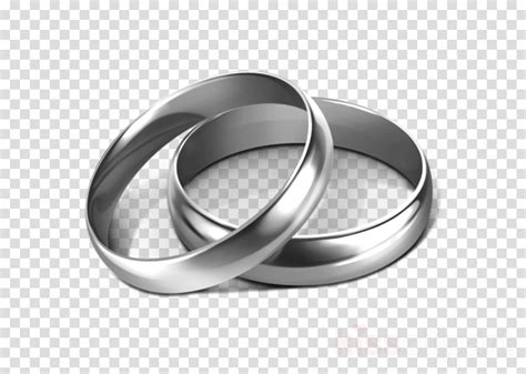 Transparent Background Silver Wedding Rings Clipart Ring Clipart Png