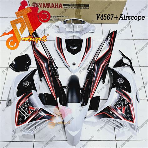 Yamaha Lc Cover Set Bodyset White Black Hitam Putih Ix Vietnam