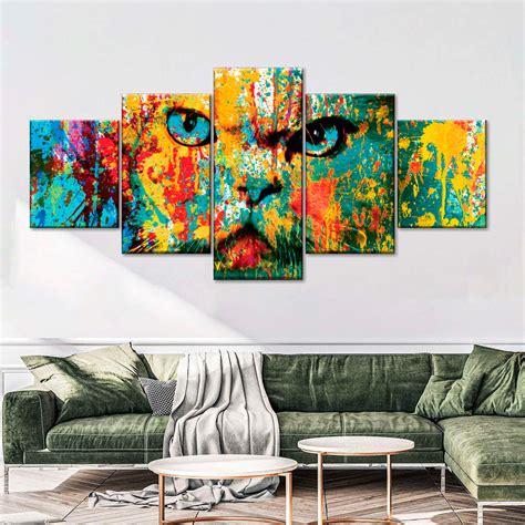 Angry Cat Wall Art | Painting