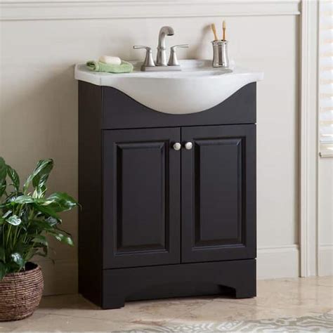 Glacier Bay Chelsea 26 In W X 18 In D X 36 In H Single Sink