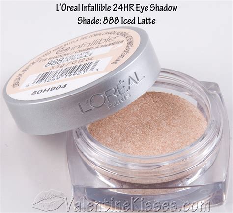 Valentine Kisses Loreal Infallible 24hr Eye Shadow In Sultry Smoke