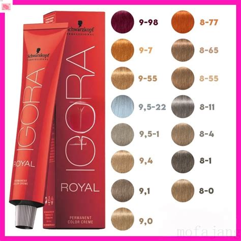 Igora Royal Schwarzkopf Coloring Professional Red Color All Tons